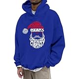 Sweat-Shirt à Capuche imprimé, Pull Festif, Polaire Douce et Confortable, Style Streetwe...