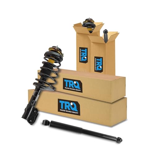 Image of TRQ Front and Rear Complete Strut Assembly & Shock Absorber Kit Complete Strut & Coil Spring Assembly Compatible with 1997-1999 INFINITI QX4 1996-1999 Nissan Pathfinder