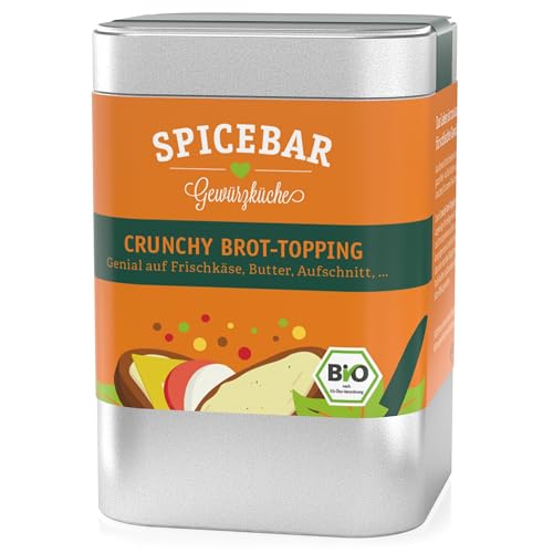 Spicebar Crunchy Brot Topping Bio - 75g - das perfekte Stullengewürz auf Butter, Frischkäse und Aufschnitt - für ein genussvolles Frühstück