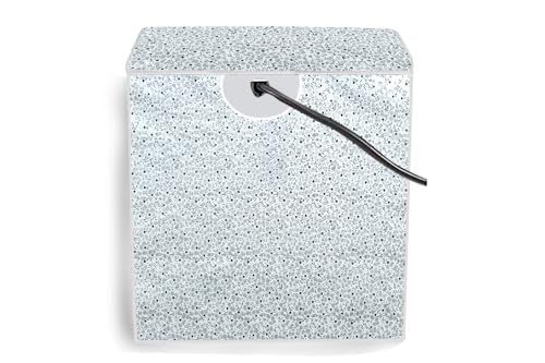 Image of The Furnishing Tree PVC Washing Machine Cover Compatible for Samsung 8 KG Semi-Automatic Top Loading WT80C4200GG /TL, Washing Machine Waterproof and dustproof, Floral Pattern Bright Grey
