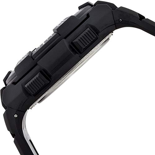 Image of Citizen Q&Q Analog Wristwatch, Radio Wave, Solar, Waterproof, Date, Urethane Strap, Black, メンズ向ユニセックスサイズ(手首の細い女性の方にはかなり大き目です), watch