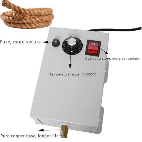 Machine de découpe de corde à couteau chaud réglable 50-500 ℃