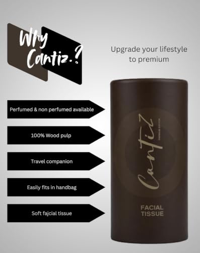 Image of Cantiz Cylindrical tissue | Perfumed | Car cup holder Tissue | Facial Tissue | Compact Travel Pack | Brand | 2 Ply Soft And Highly Absorbent | 100% Natural Virgin Wood Pulp