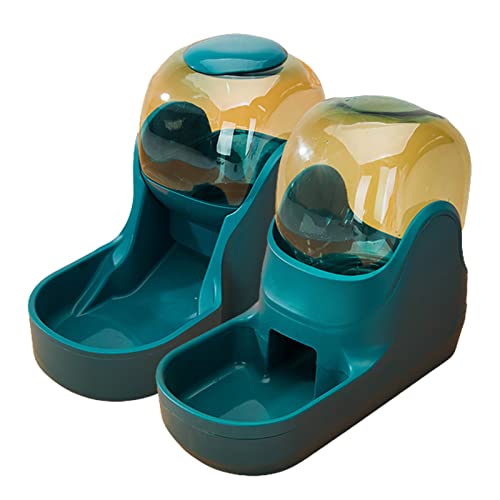 Ylsafet Transparent Colorful Automatic Pet Feeder, 3.8L Gravity Pet Water Dispenser, Small Medium Pets Automatic Food Feeder And Waterer Set, For Dogs Cats Pets Animals, Easily Clean (Color : N) #TOP17
