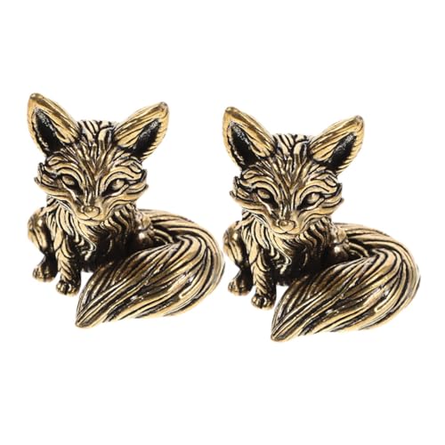 Figurine de renard en laiton pour sublimer votre meuble de salon ou meuble thé