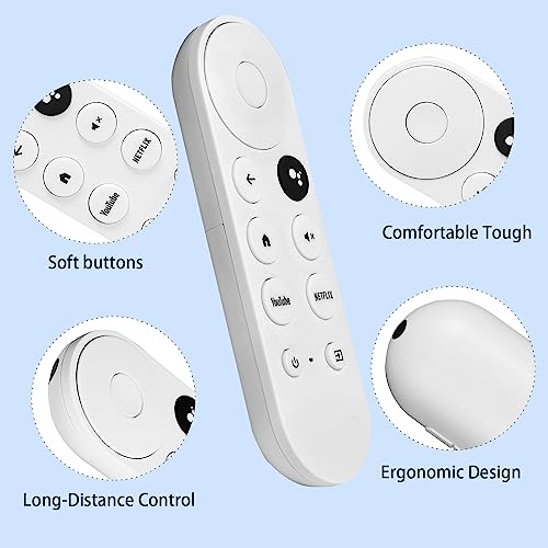 G9N9N Voice Remote Control Compatible with Google Chromecast with Google TV(4K) Streaming Media Player Controller GA01919-US GA01923-US GA02463-US GA02464-US Replacement with YouTube Netflix Keys - Image 3