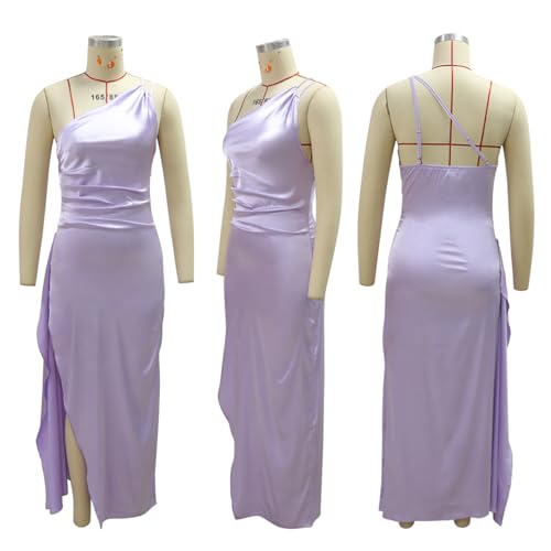 Image of Women Sleeveless Off Shoulder Split Evening Cocktail Long Dress