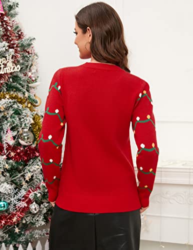 KOJOOIN Christmas Tree and Presents Knitted Sweater for Women - Image 2