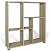 BAKAJI Libreria Scaffale 3 Ripiani Mensole in Legno MDF Design Moderno Mobile Scaffalatura Arredamento Soggiorno Salotto Casa Ufficio Dimensioni: 80 x 24 x 83,5 cm Colore Quercia