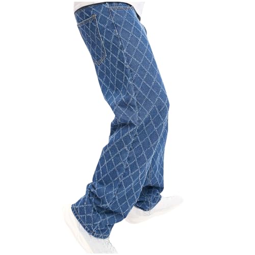 Punk Style Denim Pants Casual Cotton Loose Fit Breathable Jeans Fashion Solid Comfy Patchwork Streetwear Jeans Pants3