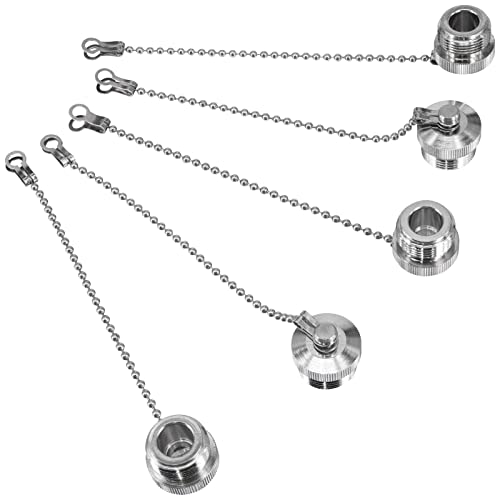 5PCS Tapas para Conector UHF/N Macho con Cadena y Recubrimiento Níquel miniatura 2