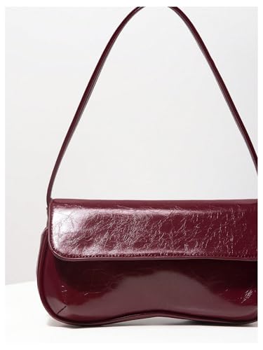 Image of Verdusa Women's Retro Flap Shoulder Bag PU Leather Top Handle Underarm Bag Purse
