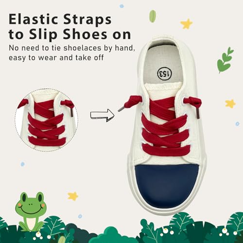 Toddler Kids Sneakers Boys and Girls Canvas Shoes Slip On Lightweight Walking Shoes for Little Big Kids2
