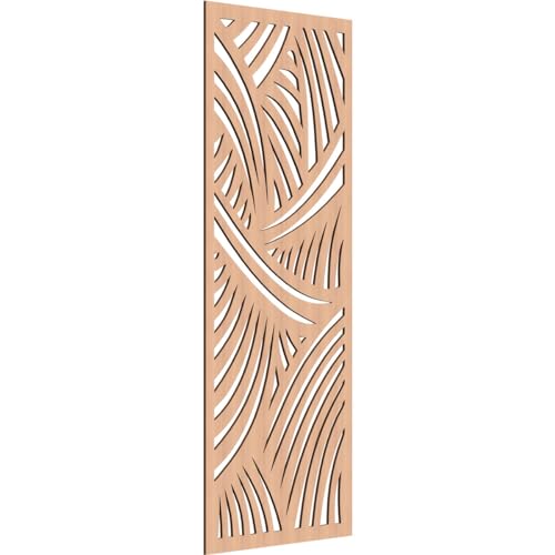 Image of 33 3 /8 inchW x 84 3 /8 inchH x 3 /8 inchT Chester Decorative Fretwork Wood Wall Panels, Alder