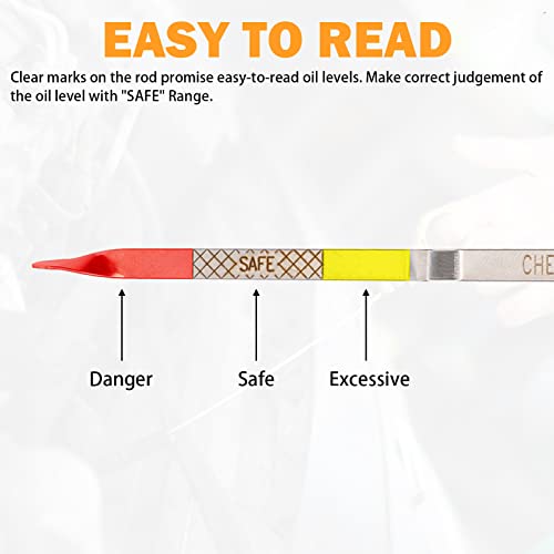 04593604Aa Oil Dipstick 4.0 For 2008-2010 Chrysler Town And Country, 07-08 Chrysler Pacifica, 07-11 Dodge Nitro, 08-10 Dodge Grand Caravan 4.0L Engine Oil Dipstick Fluid Level Indicator Oil Dip Stick #TOP2