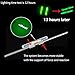LINGUANG Clip On 20PCS Bulk Fishing Glow Sticks for Rod Tips ，Fishing Pole Glow Sticks，Glow Tips for Fishing Poles…