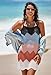 Pink Queen Women's Swimsuit Crochet Coverups Summer Fashion Swimwear Hollow Out Mesh Colorful Rainbow Beach Dress Split Vacation Outfits Pink Red L