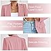 KateModa Womens Casual Blazer Long Sleeve Open Front Shawl Collar Slim Jacket Fashion Spring Fall Blazer Jacket Work Office Hot Pink XS