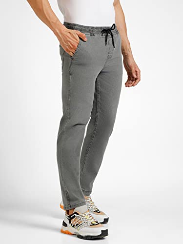 Image of Urbano Fashion Men's Regular Fit Mid Rise Washed Jogger Jeans Stretchable