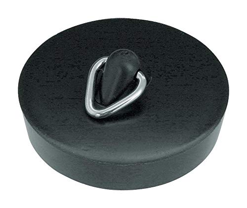 Home Xpert Juego de 2 tapón, abfluß Tapón, con ganchos, negro, disponible en varios tamaños, plástico, 4,3cm