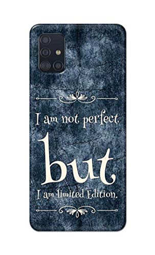 Image of Printed Hard Back Cover Case for Samsung Galaxy M31s Back Cover (I Am Not Perfect I Am Limited Edition) -1803