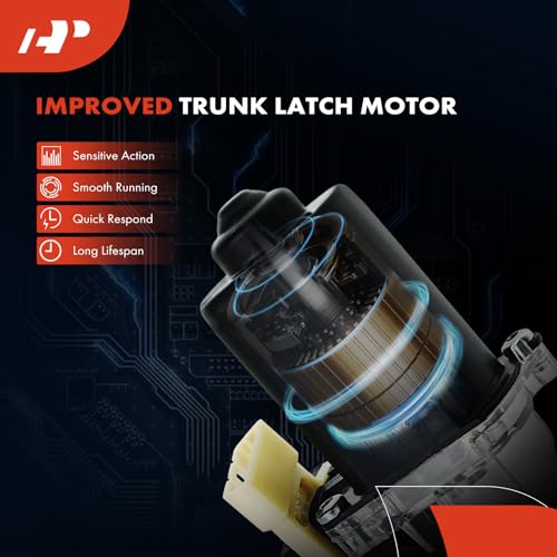 Image of A-Premium Rear Tailgate Trunk Lid Latch Lid Pull Down Motor Actuator with Housing Compatible with Lincoln Town Car 1994-2002 V8 4.6L, Continental 1994 V6 3.8L, Replace# F6VZ54432A38AA