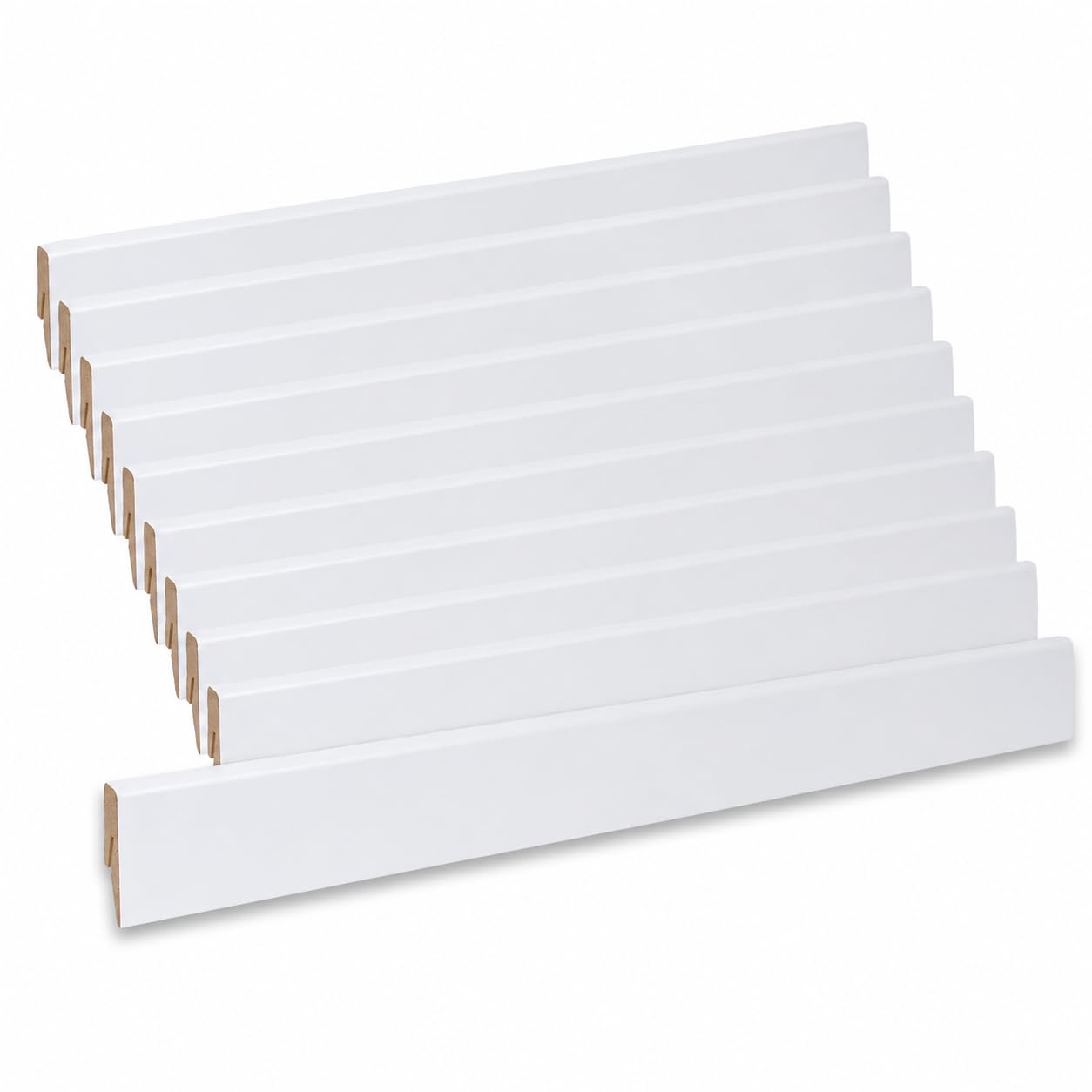 Leiste24 26 m - Plinthe 40 x 15 mm - Blanc