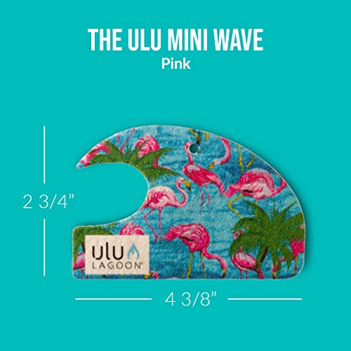 Image of ulu Lagoon Hanging Car Air Freshener | Tropical Beach Coconut Surf Wax Scent Mini Wave | Long Lasting Car Freshener, Closet and Beyond | Made In USA | 3 Pack (Miami)