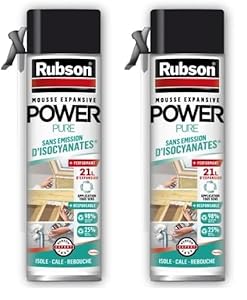 Mousse Expansive Power Pure Rubson - Isolation Parfaite en Bombe