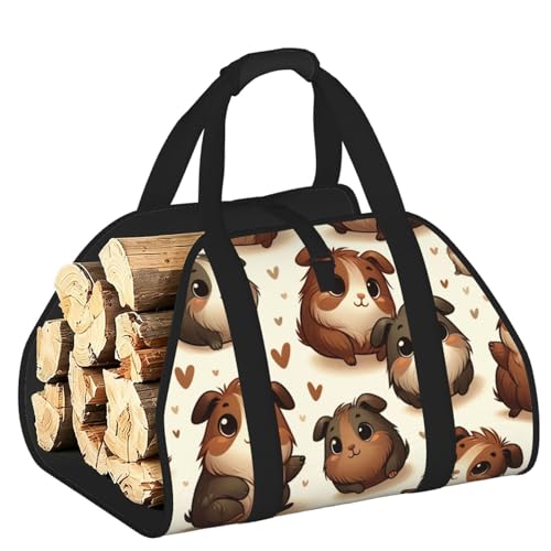 Grand sac de transport pour bois de chauffage Oxford 600D résistant pour cheminée et camping