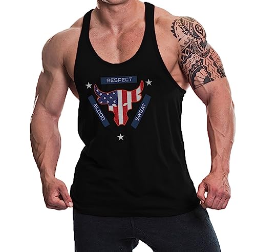 Image of THE BLAZZE Men's Cotton Sleeveless Tank Tops Gym Vest for Mens