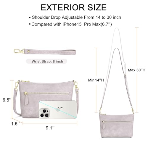 Image of RONSIN Small Crossbody Bag for Women Cell Phone Purse Shoulder Handbags Adjustable Strap