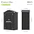 Aoxun Vertical Metal Tool Cabinet 3.5x2FT, 32 Cu.Ft Weatherproof Outdoor Storage Shed with Floor & Adjustable Shelves, Space-Saving Design for Garden, Garage, Patio