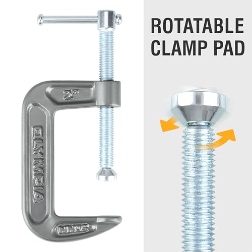 Image of Olympia Tools C-Clamp, 38-120, (2 inch X 1 inch)