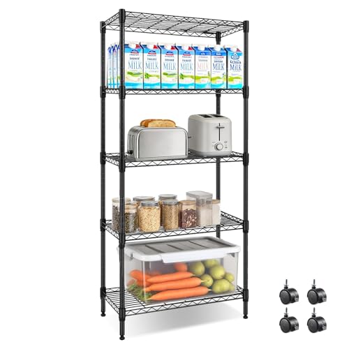 Heavy Duty Metal Wire Rack DROPS TO to (works on Silver of 5 Tier, 6.89＂ L x30.31＂ W x 14.37＂ H and 1 Tier, 30＂ L x 13.98＂ W x 15＂ H) - image 1