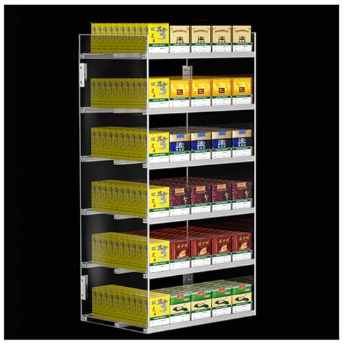 Présentoir de comptoir avec poussoirs automatiques pour paquets de cigarettes - 2