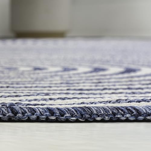 JONATHAN Y Geometric Arch Stripe Indoor Outdoor Area Rug 9X12 Cream/Navy, Margot Modern for Backyard, Patio, Porch, Easy-Cleaning, High Traffic, Pet-Friendly, Non-Shedding (SHP201C-9) - Image 6