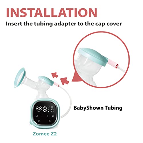 Conjunto de tubos compatible con extractor eléctrico de leche Zomee Z2 miniatura 3