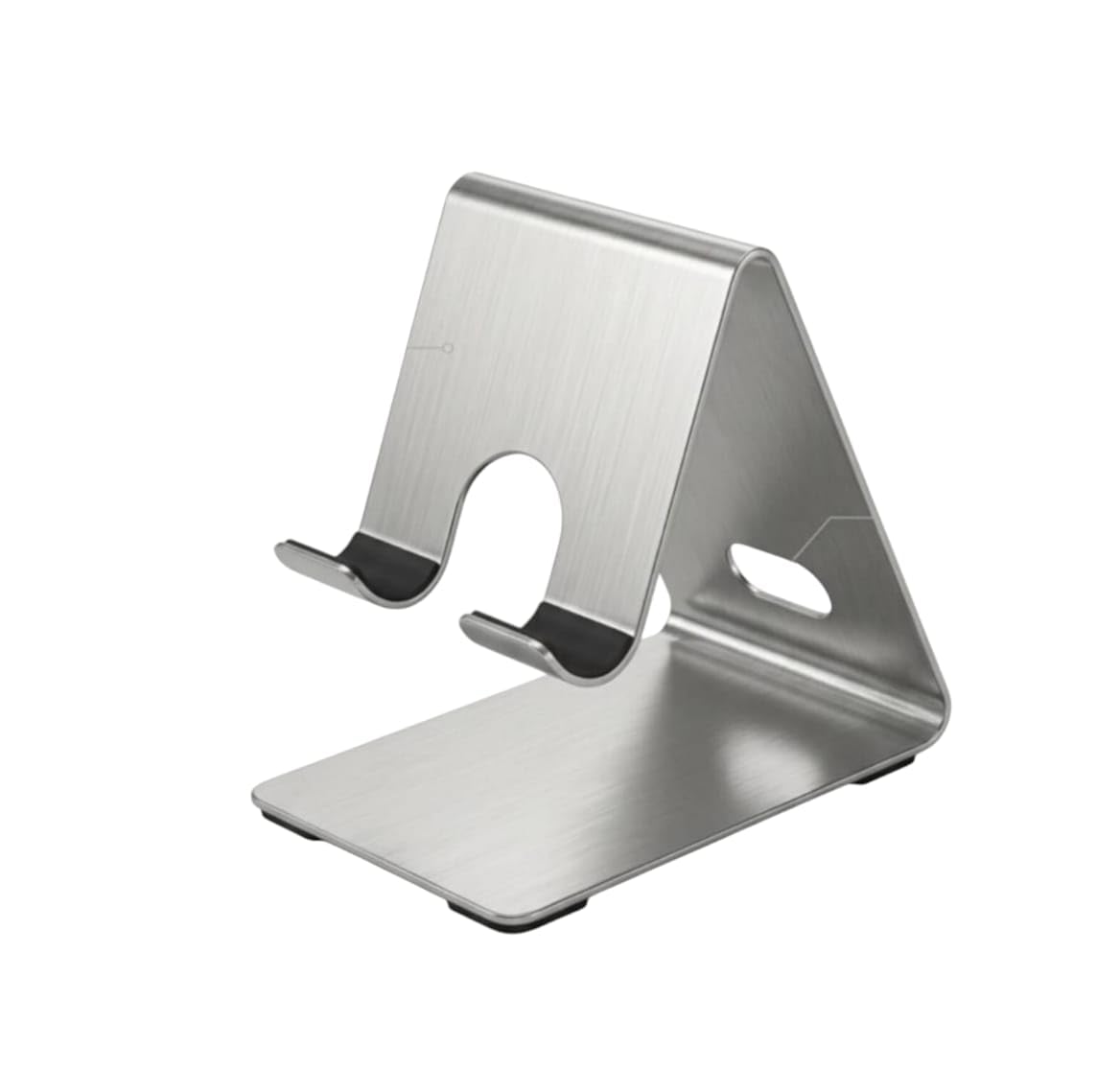 iCare Stainless Steel Mobile Phone Holder Stand |Anti-Slip Silicone Grip| Laser Printed Customizable Premium Brushed Finish | Made in India|Desk Stand for Smartphones | Custom Logo Small Quantity-picture-17