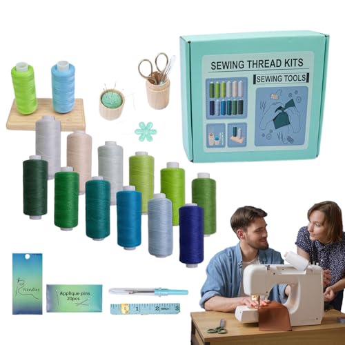 Kit de costura completo con agujas e hilos para principiantes