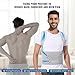 Fit Geno Back Brace Posture Corrector for Men & Women: Shoulder Straightener Adjustable Full Back Support Pain Relief - Scoliosis Hunchback Spine Corrector (Small), Gray