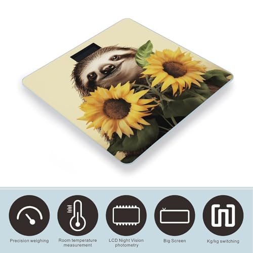 Báscula digital de baño 400 lb con vidrio templado miniatura 3