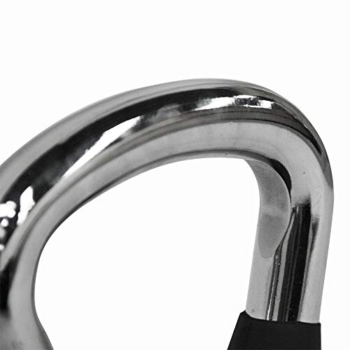 Kettlebell Emborrachado com Pegada Cromada para Treinamento Funcional 16 kg - Rae Fitness