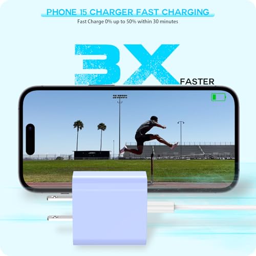 Image of Apple iPhone 17 16 Charger Fast Charging [Apple MFi Certified]3Pack Charger