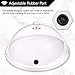 MITBAK 12 Inch Smoking Gun Plastic Dome for Plates, Glasses, Bowls, Smoke Infuser Cloche, Smoke Infuser Accessory Lid
