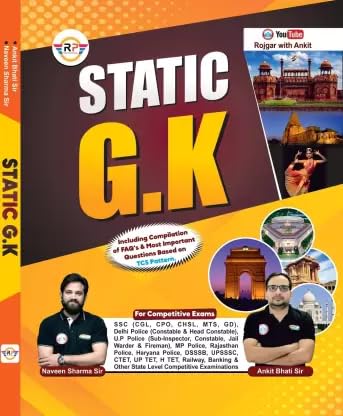 Static GK - English 2024 Book RWA - Ankit Bhati Sir &amp; Naveen Sir (Useful for all Govt. Exam 2024)