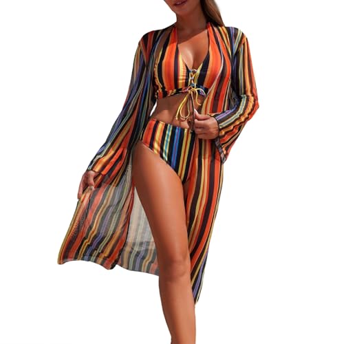 Tankini Maillot De Bain Femme 2 Pièces Grande Taille Galbant à Col en V