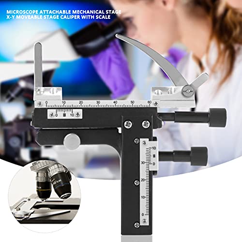 Calibrador de escenario móvil para microscopio de plástico miniatura 2