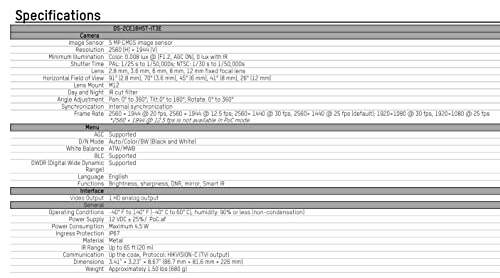 Hikvision Ds-2Ce16H5T-It3E 3.6Mm 5Mp Ir Outdoor Ultra-Low Light Poc Analog Bullet Camera With 3.6Mm Lens, Bnc Connection #TOP4