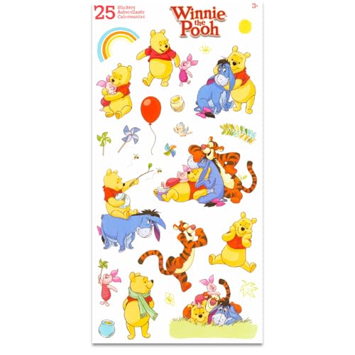 Disney Winnie The Pooh Baby Gift Set - 6 Pc Newborn Essentials Bundle with Blanket, Rattle, Bottle, Teether, Scrapbook Stickers, More | Baby Shower Gifts for Girls, Boys - Image 7